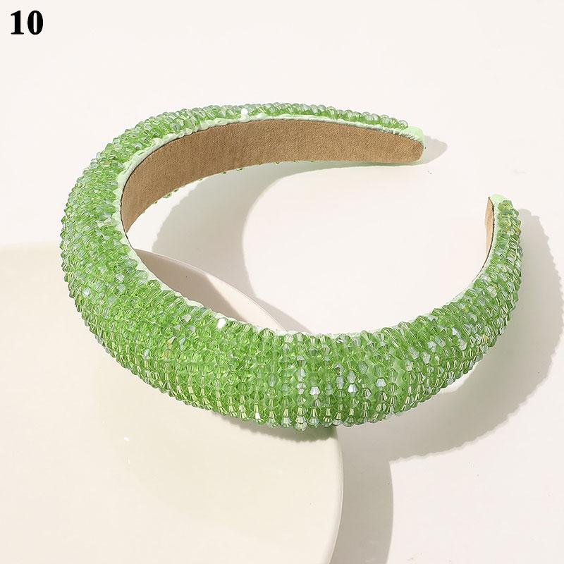 Handwoven Crystal Hair Bands From Europe And America, Women's Baroque Sponge Thickened Headband, Simple Hair Accessories