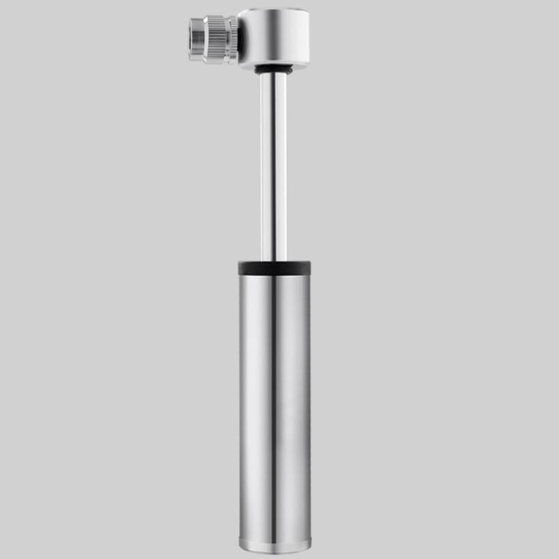 Aluminum-Alloy Mini Bike Tire Pump Portable 120PSI Bicycles Pump Balls Pump with Needle Fits Presta and Schrader Valves