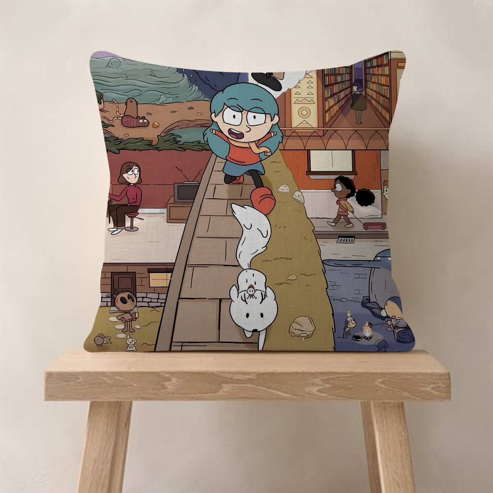 1PC Cartoon HHilda Cushion Cover Inches Farmhouse Decor Home Throw Pillow Covers For Couch Decorations