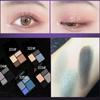 4 цвета Punk Smokey Matte Glitter Eyeshadow Long Lasting Shimmer Eye Shadow Makeup Palette Cool Toned Black Blue Eye Pigment