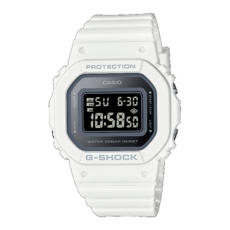 Casio Мужские кварцевые часы G-SHOCK с resin-корпусом, водозащитой 200 м, ударопрочностью, будильником GMD-S5600-7