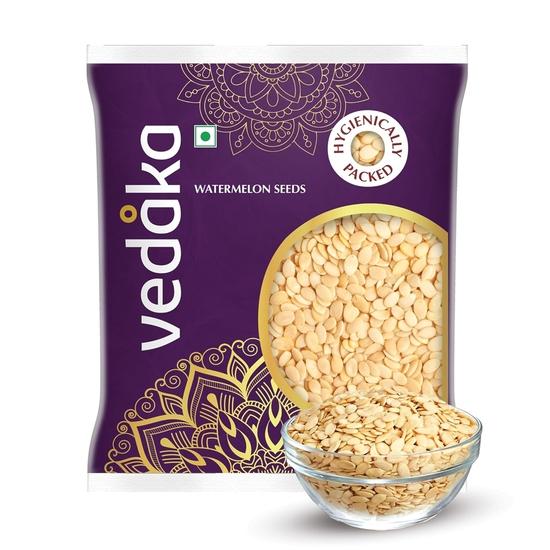Vedaka Raw Watermelon Seeds - 500g | Tarbuj Beej | Seeds for Snacking | Gluten-Free