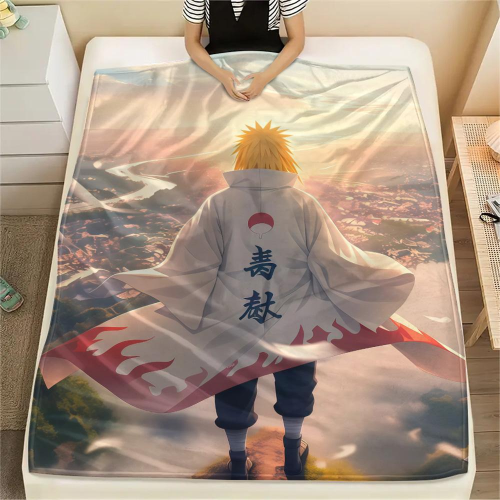 Minato Fourth Hokage Flannel Blanket, High quality Comfortable for All Seasons, Home Decor, Warmth and Comfort