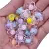 10Pcs 17mm Acrylic Candy Color Flower Shape Loose Beads For Necklace Bracelet Jewelry Making DIY Crafts