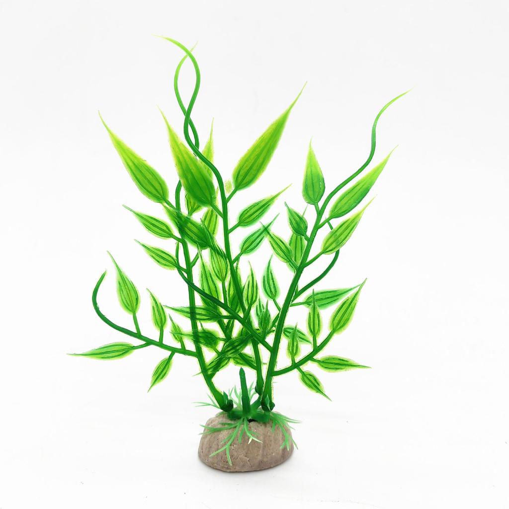 Fish Tank Decor: Artificial Aquatic Plants & Reptile Leaves