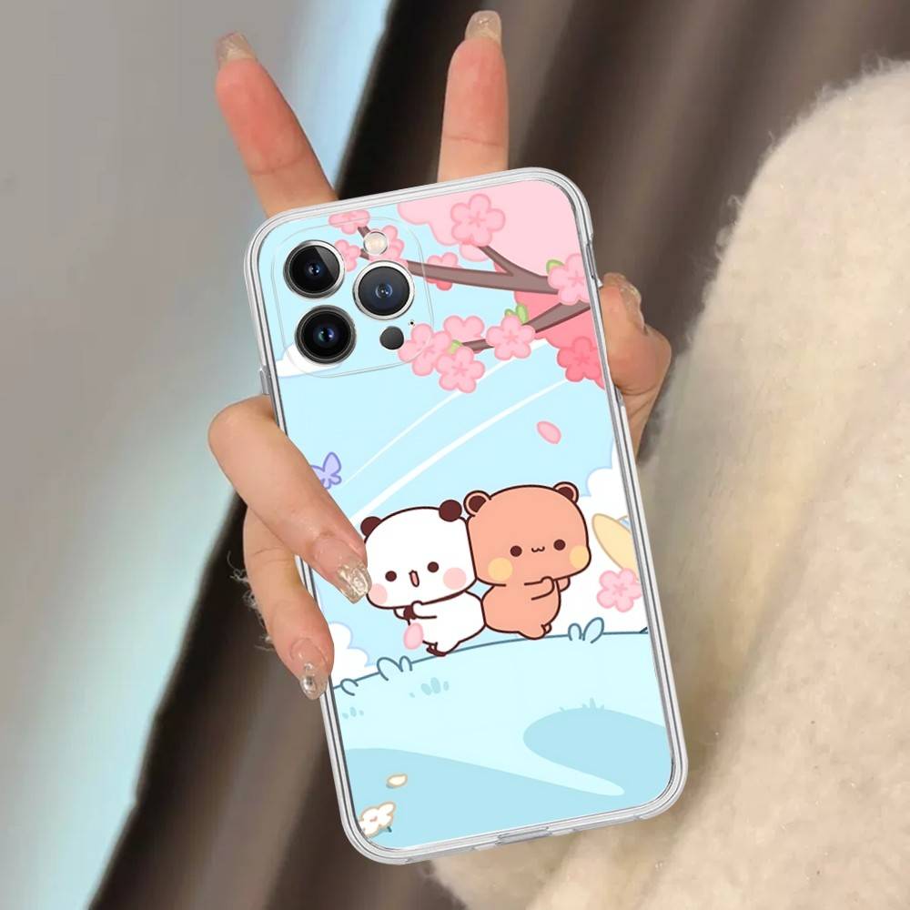 Милый Чехол для Телефона Bubu Dudu Для IPhone 11 13 16 12 17 14 15 Pro Max Plus Мягкая Прозрачная Задняя Крышка Coque