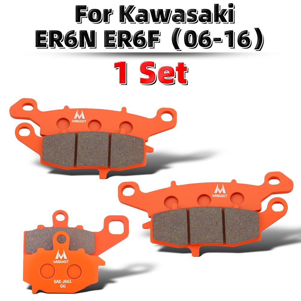 MRRANGT Ceramic Brake Pads For Kawasaki Ninja 650 Z650 ER6N ER6F Versys-X300 Versys 650 Versys 1000 low noise Front and Rear Set