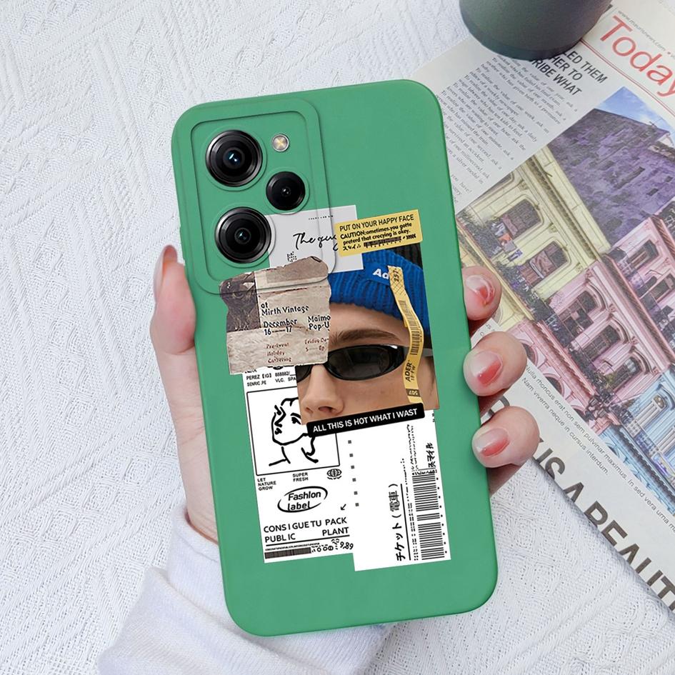 Чехол для телефона Xiaomi Poco C40 C55 M3 M4 Pro X3 X4 X5 Pro, мягкий жидкий силикон, матовый чехол с защитой от падения, защита камеры для мальчиков и девочек, бампер для Xiaomi Poco