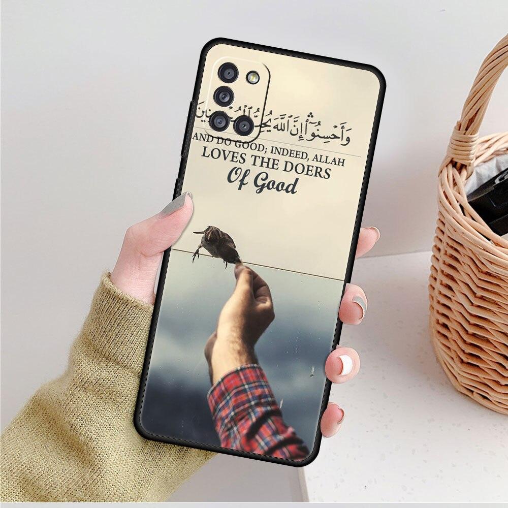 Covers Case Muslim Islam Bismillah Allah For Samsung A71 A72 A02s A12 A41 A51 A21s A31 A52 A32 4G A53 A22 A73 A52s 5G A33