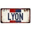 Vintage France City Plate PARISLYONMARSEILLE Flag Poster Metal Plaque Aluminum Sign Man Cave Garage Club Bar Cafe Wall Decor