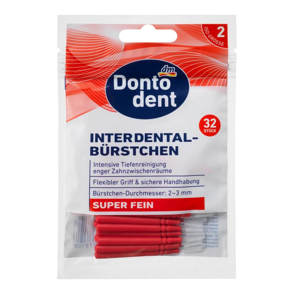 Dm Dontodent Межзубная щетка 0,4 мм Красная 32 шт.