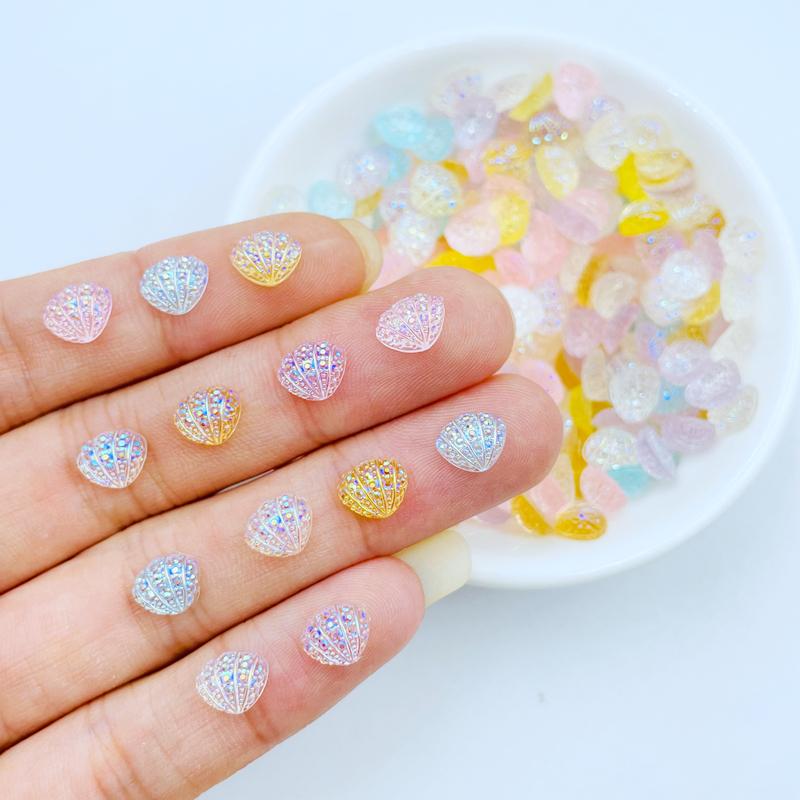 100 Pcs New Cute Mini Kawaii Color Little Goldfish Resin Figurine Crafts Flatback Cabochon Ornament Jewelry Making Hairwear K38