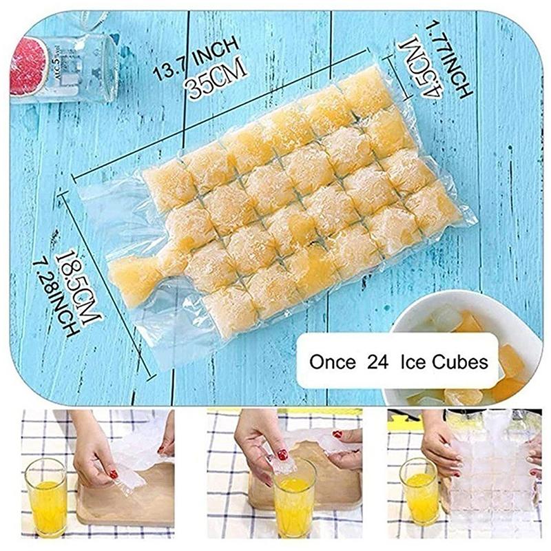 Disposable Self-Sealed Ice Pack 50/100 Pcs Food Grade Edible Freezer Bag for Office Worker Breast Milk Carry Use