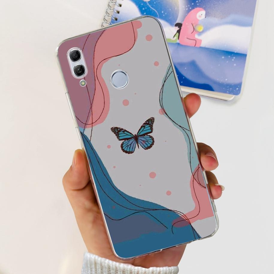 Чехол для Honor 10 Lite Honor 10i Ударопрочный чехол HRY-LX1T HRY-LX2 Стильный Цветочный Мягкий силикон Прозрачный ТПУ Funda Для Honor10 Capa