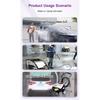 High Pressure Gauge 600Bar PSI 3/8 Pressure Washer Water Cleaning Industrial Gauge Stainless Steel Dual Scale