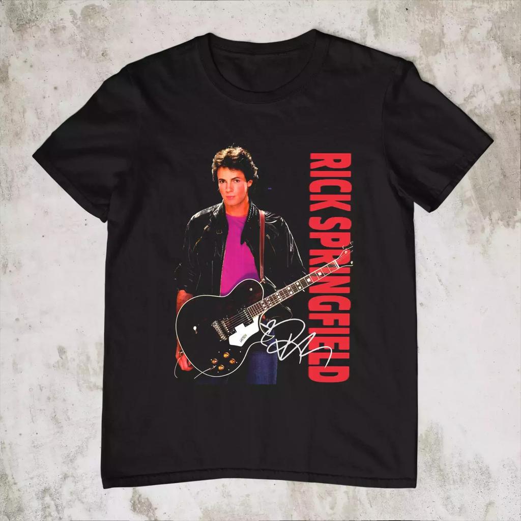 NEW RARE Rick Springfield Shirt, Rick springfield Black All Size Shirt.webp