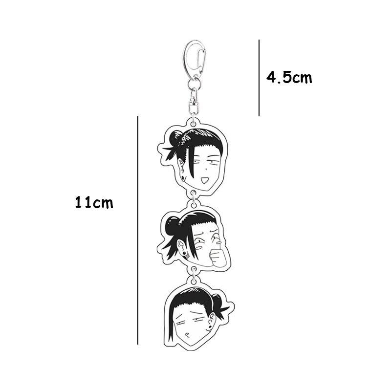 Anime Gojo Satoru Geto Suguru Cosplay Long Keychain Jujutsu Kaisen Bag Pendant Collection Props