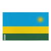 Drapeau - Rwanda - 64 X 96 Cm - Polyester - Recto/verso - Œillets En Fer