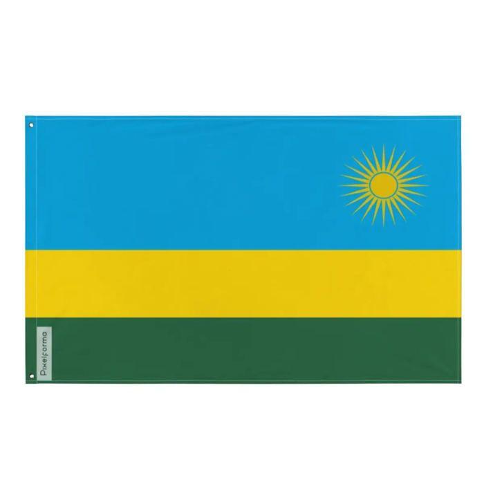 Drapeau - Rwanda - 64 X 96 Cm - Polyester - Recto/verso - Œillets En Fer