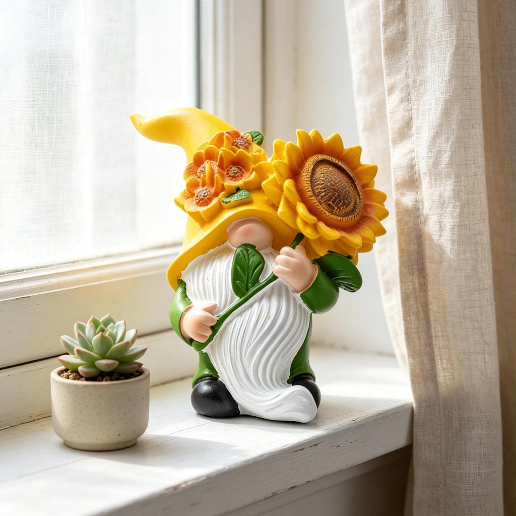 Смоляные ornaments подсолнечника для сада и подоконника
