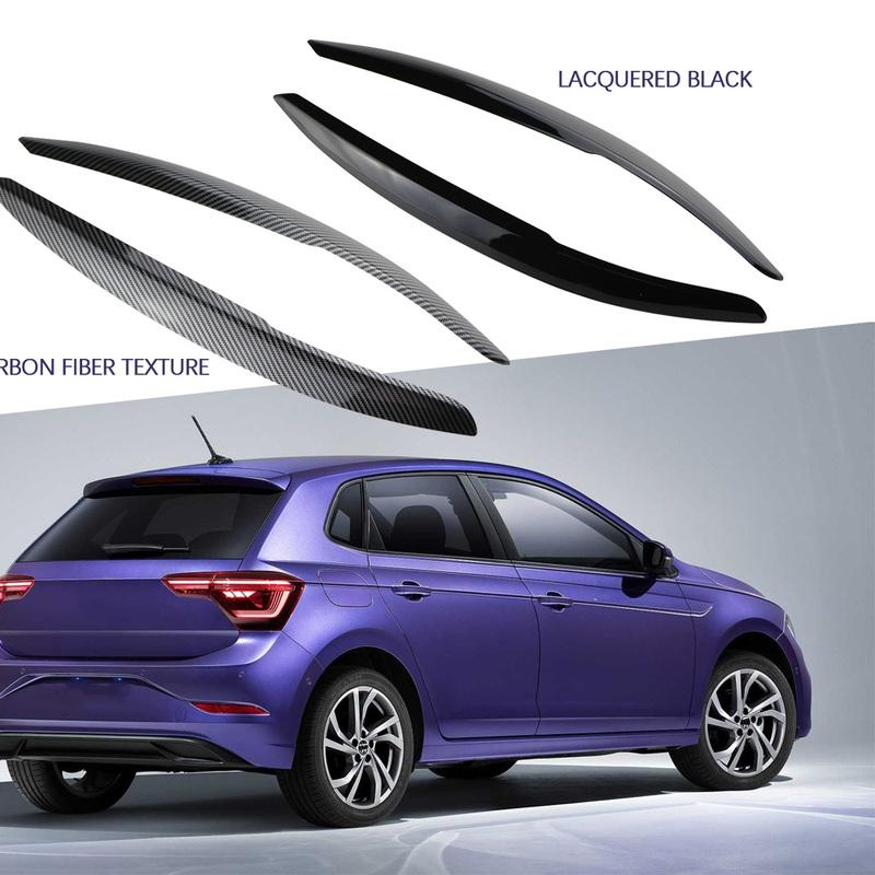 Car Headlight Eyebrow Sticker Cover Trim for Volkswagen VW POLO MK5 2011-2018 Car Stickers ABS Interior Accessories