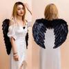 Новые Белые Крылья из Перьев Ручной Работы Черные Косплей Маленькие Крылья Реквизит для Вечеринки Крылья Ангела Вечеринка
