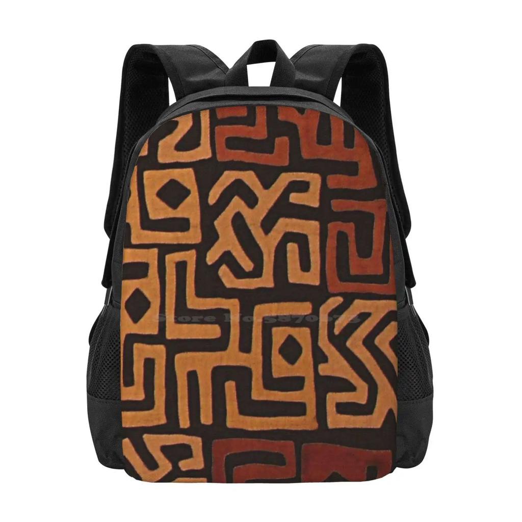 Африканский узор Mudcloth Горячая распродажа Рюкзак Модные сумки Узор Mudcloth Этнический Геометрический Богемный Минимализм Простой Африканский Mud