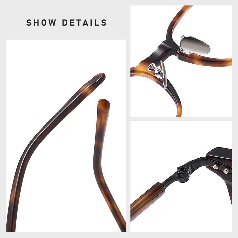 Top Quality Luxury Brand Acetate Eyeglass frames Men Women Vintage Square Transparent Glasses Frames 2026 New