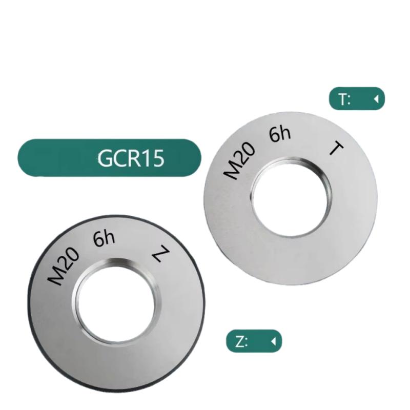 1SET(1*GO+1*NOGO) 6h stell external thread ring gauge M1M2M3M4M5M6M7M8 Thread detection tool