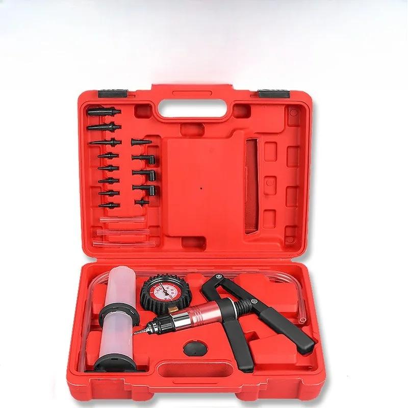 Kit Oil Change Power Steering Fluid Bleeding Tool Kit Hand Held Vacuum Pump Brake Bleeder Set Clutch Fluid Bleed Tester Tool