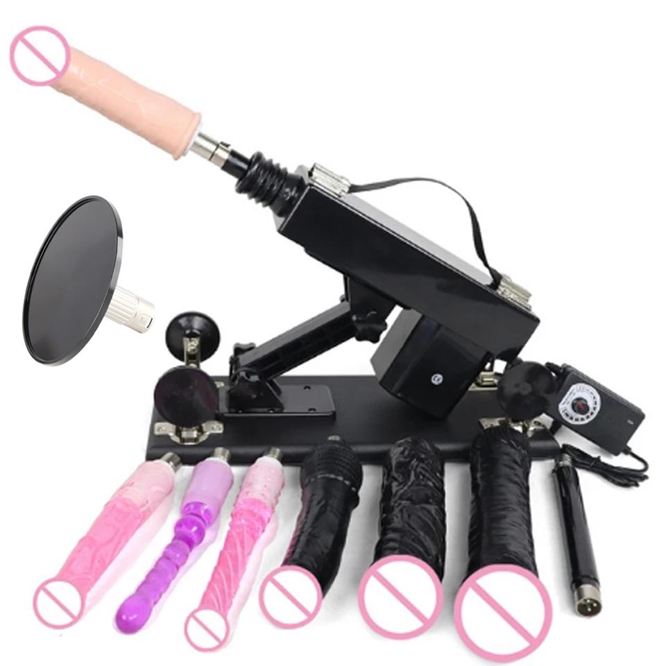 Новая деликатная секс-машина Игрушки для взрослых Машина для вставки Машина для толкания с дилдо для пар Секс-игра