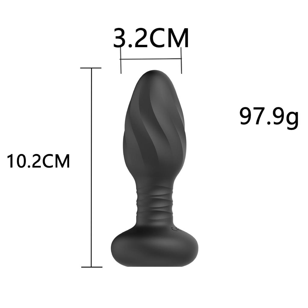 Светящийся Вибрирующий Анальный Штекер-Массажер - Вращающийся и Извивающийся Вибратор для Удовольствия на Заднем Дворе