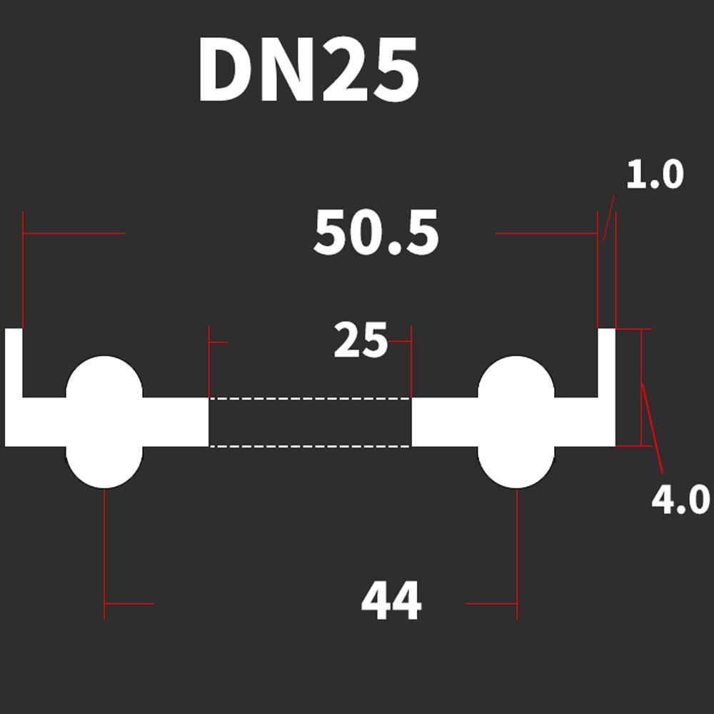 DN10-DN200 Стандарт DIN 3/4" 1.5" 2" -8" Тройной зажим EPDM Санитарная уплотнительная прокладка Лента для домашнего пивоварения