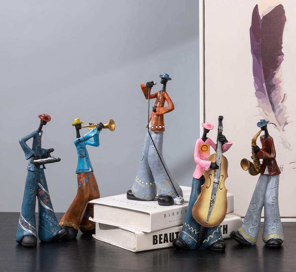 1 статуэтка из смоляной группы, креативная скульптура-модель инструмента, украшение для дома в скандинавском стиле для гостиной, веранды и кабинета