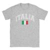 Унисекс s Италия Итальянский Флаг Italia Футболки 100% Хлопок Одежда Повседневная Короткий Рукав Круглый Воротник Футболка Взрослые Футболки