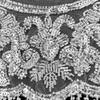 Элегантный шарф-накидка с бахромой из блесток, съемный воротник, аксессуар для вечеринки для женщин