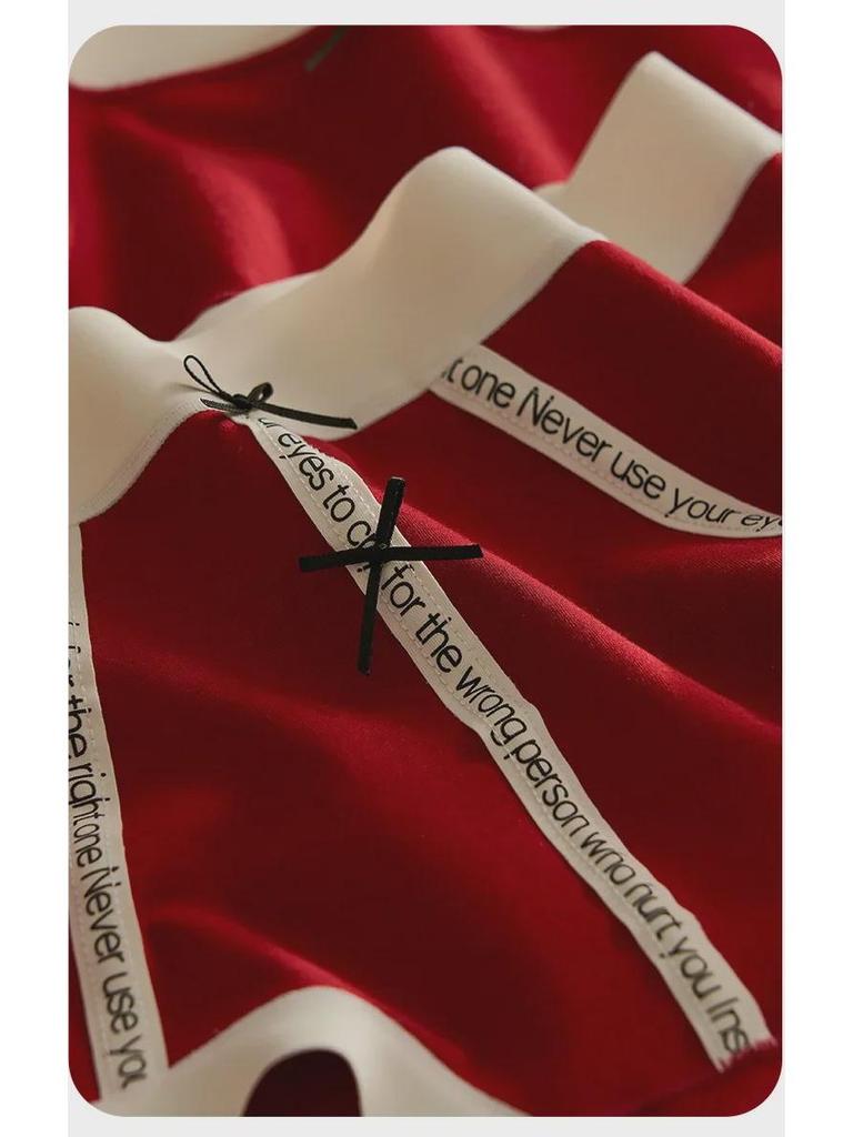 Ankola Red Baby-Grade Long-Staple Cotton Mid-High Waist Underwear - Zodiac Year Marriage Good Luck Edition