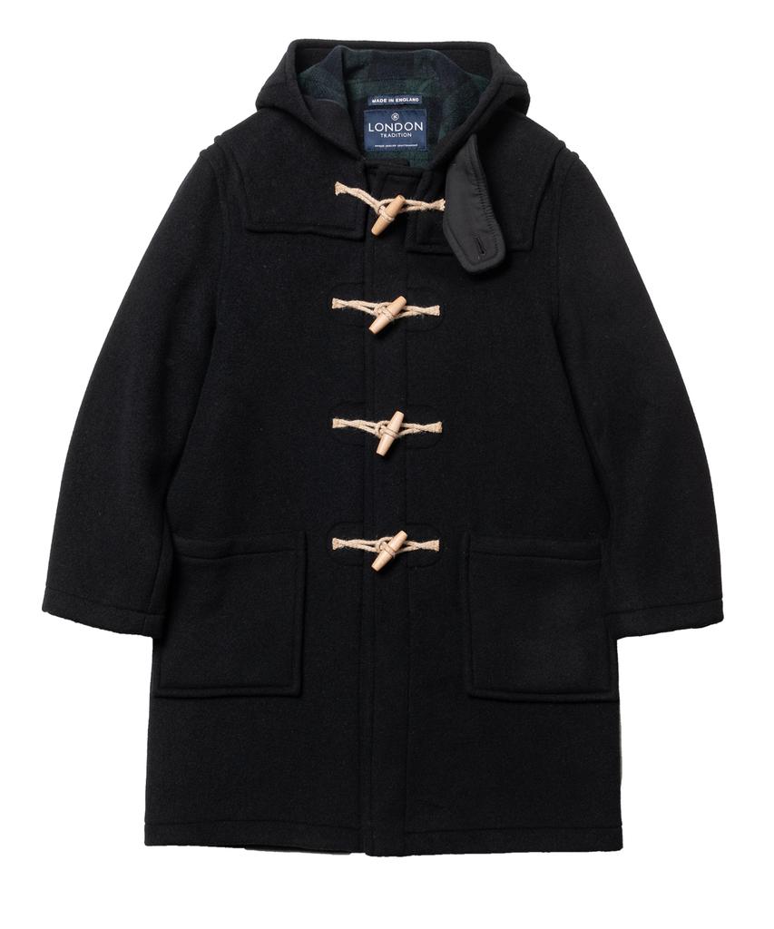 Londontradition Martin Mens Duffle Coat - Black Bw A41