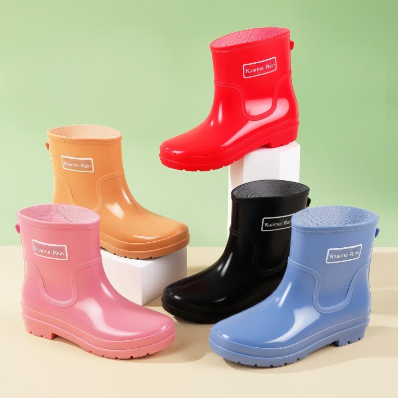 Fashion short outdoor women's shoes women's short rain shoes versatile sweet water shoes non-slip women's foot water boots