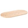 VidaXL Tabletop 100x50x2.5 Cm Solid Pine Wood Oval 824360