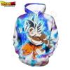 Sweatshirt Kids Hoodie 3D Print Boys Girls Cartoon Sudadera Tops Super Saiyan Clothes