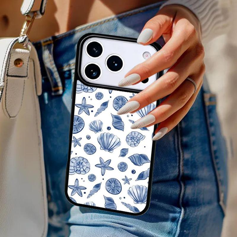 Чехол для телефона с ракушками Для iPhone 17 Air 14 15 13 12 Max Чехол Для Apple 16e 11 Pro Max Plus Coque