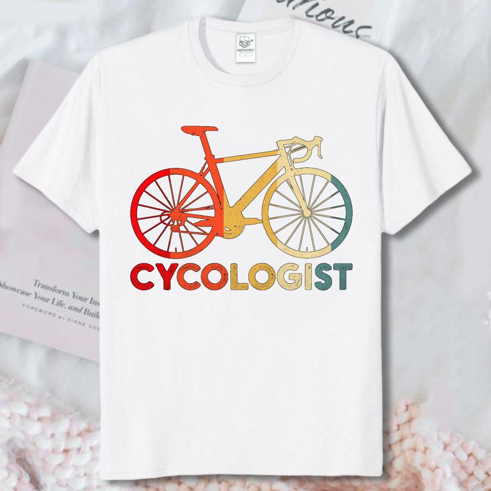 Trendy Cycologist Bike Graphic TShirt Unisex Fashion Cycling Pun Humor Streetwear Tee Casual Summer Road Bicycle Lover Tee Tops