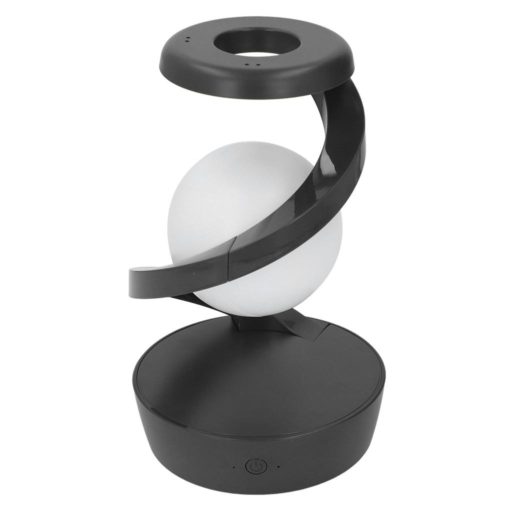 Современный спиральный прикроватный светильник Инновационный 3D визуальный левитирующий шар Светодиодная настольная лампа для спальни гостиной офиса серый