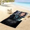 Johnny Hallyday: Life Death beach towel soft beach quick-drying swim towel seaside swim Fashion printing Travel and vacation towels beach