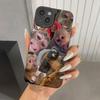 Новый креативный чехол для телефона с рисунком обезьяны для iPhone 16 Pro Max 15 14 13 12 11 XS X XR 7 8 Plus SE 2022 Ударопрочный Конфетный Мягкий Чехол