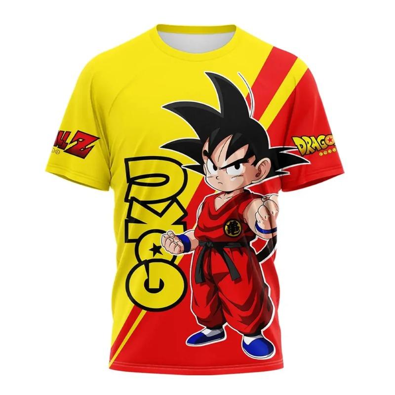 Новая 3D-печатная мультяшная аниме футболка Dragon Ball Z для мужчин, хип-хоп, женская, детская, уличная мода, косплей, фитнес, спортивный топ