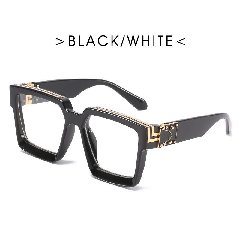 Man Brand Designer Fashion Mirror Sun Glasses Square Vintage Sunglasses Male Retro Black Outdoor Travel Mirror