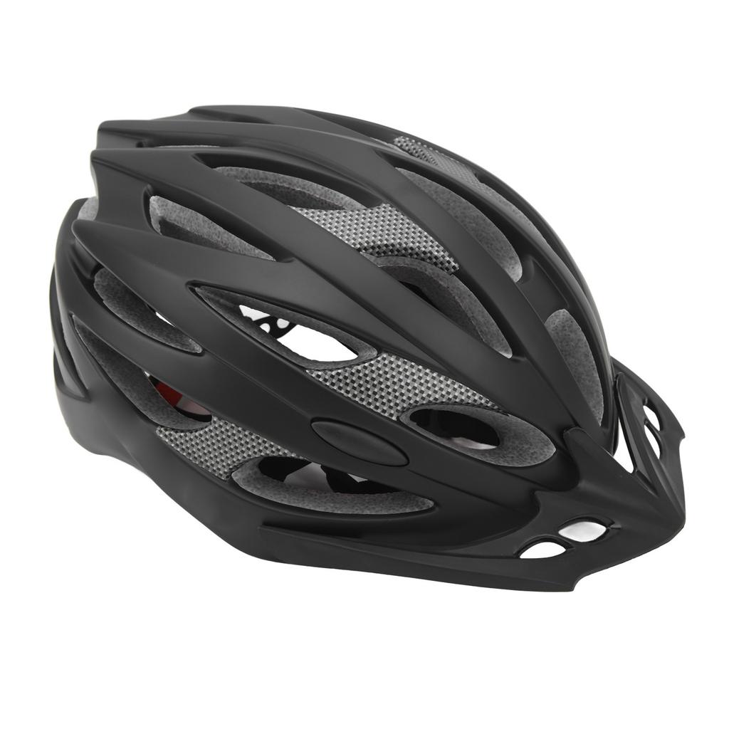 Bike Helmet Stylish Lightweight Ventilated Heat Dissipation One Piece Design Cycling Helmet for Mountain Road Bike Black