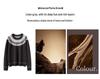 Women's 100% Cashmere Jacquard Sweater: Autumn/Winter Loose Round Neck Knitwear